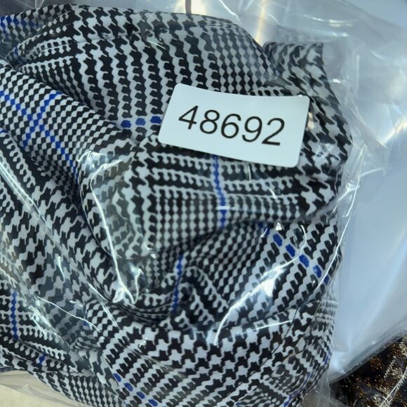 Brooks Brothers Blouse Women 2 Gray Plaid V-Neck Long Sleeve Pullover Casual - Picture 7 of 7